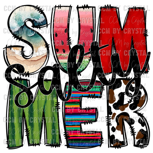 Salty Summer PNG Digital File ONLY