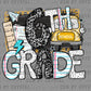 6th Grade Back to School Ready to Press Transfer DTF Transfer Sublimation Transfer