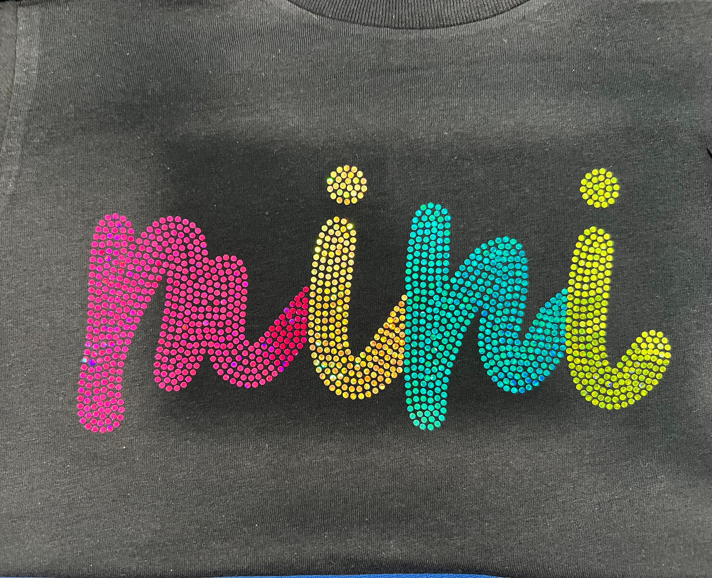 Rainbow Mini Black T-Shirt Infant Toddler Youth