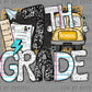 7th Grade Back to School Ready to Press Transfer DTF Transfer Sublimation Transfer