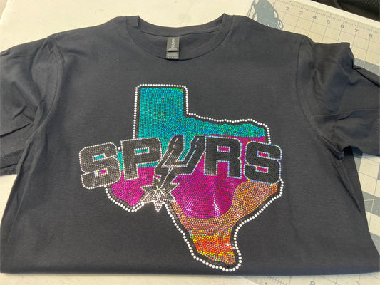 Texas S P U R S Basketball Spangle T-Shirt SAS