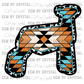 Rodeo Aztec Show Lamb Ready to Press Transfer