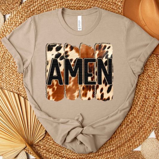 Amen Cow Ready to Press Transfer DTF Transfer Sublimation Transfer