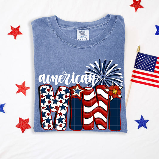 American Mini 4th of July Patriotic USA 4th of July Patriotic Ready to Press DTF Transfers