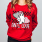 Anti Love Club Valentine's Day Ready to Press Transfer DTF Transfer Sublimation Transfer