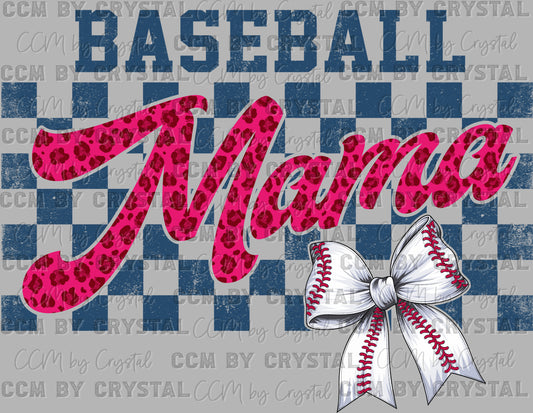 Baseball Mama Ready to Press Transfer DTF Transfer Sublimation Transfer