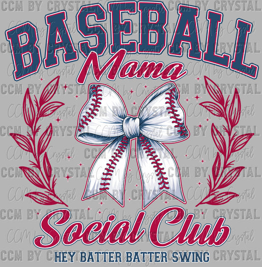 Baseball Mama Ready to Press Transfer DTF Transfer Sublimation Transfer