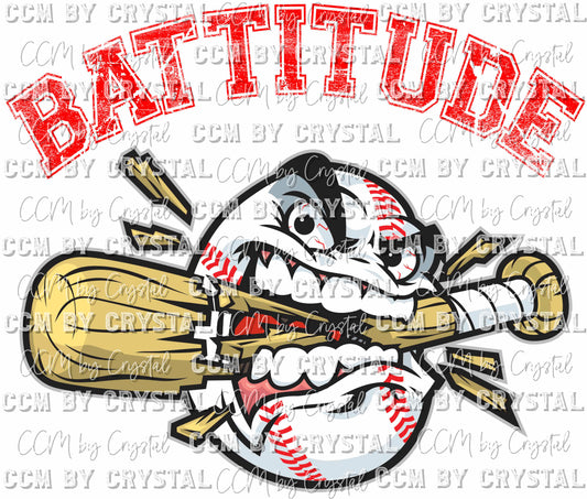 Battitude Mean Baseball Ready to Press Transfer