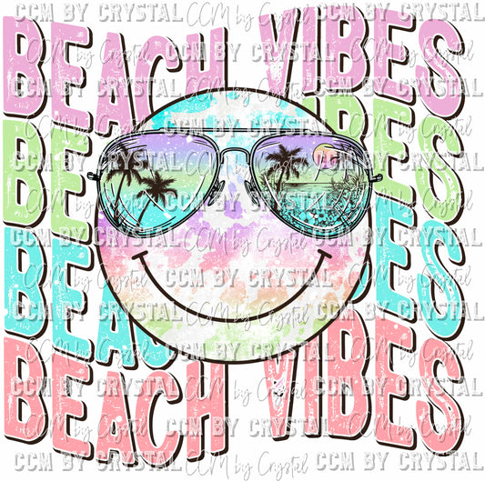 Beach Vibes Summer Summertime Ready to Press Transfer