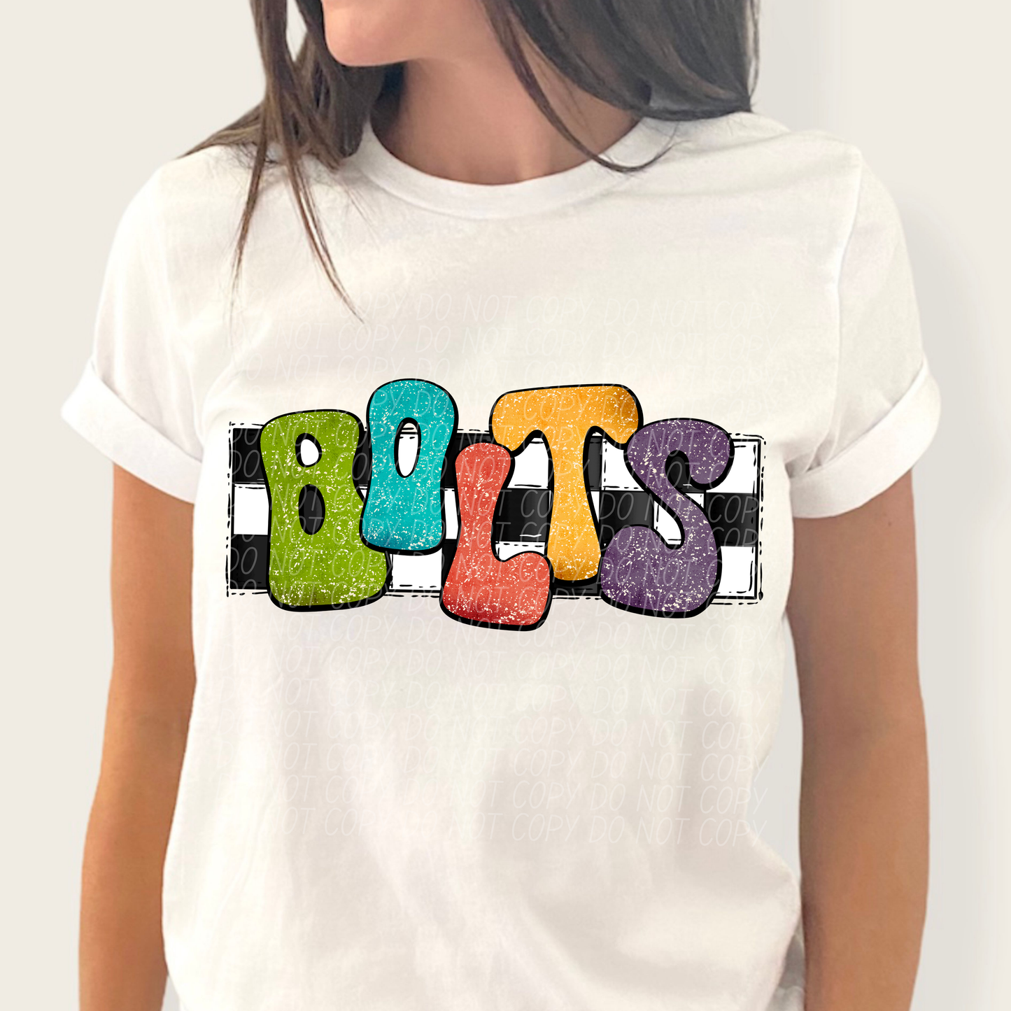 Bolts Retro Mascot Ready to Press Transfer DTF Transfer Sublimation Transfer