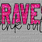 Pink Out Braves Ready to Press Transfer DTF Transfer Sublimation Transfer