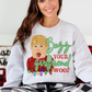 Christmas Boy Faux Fake Yarn Ready to Press Transfer Instant Peel DTF Transfer Sublimation Transfer