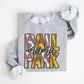 Ballpark Mama Faux Embroidery Ready to Press Transfer DTF Transfer Sublimation Transfer