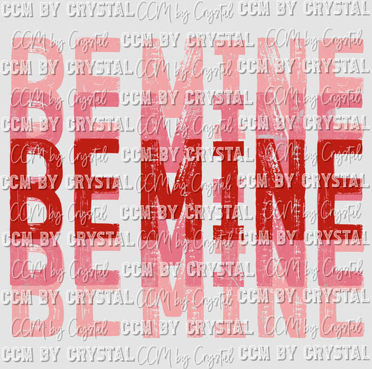 Be Mine Red Ready to Press Transfer