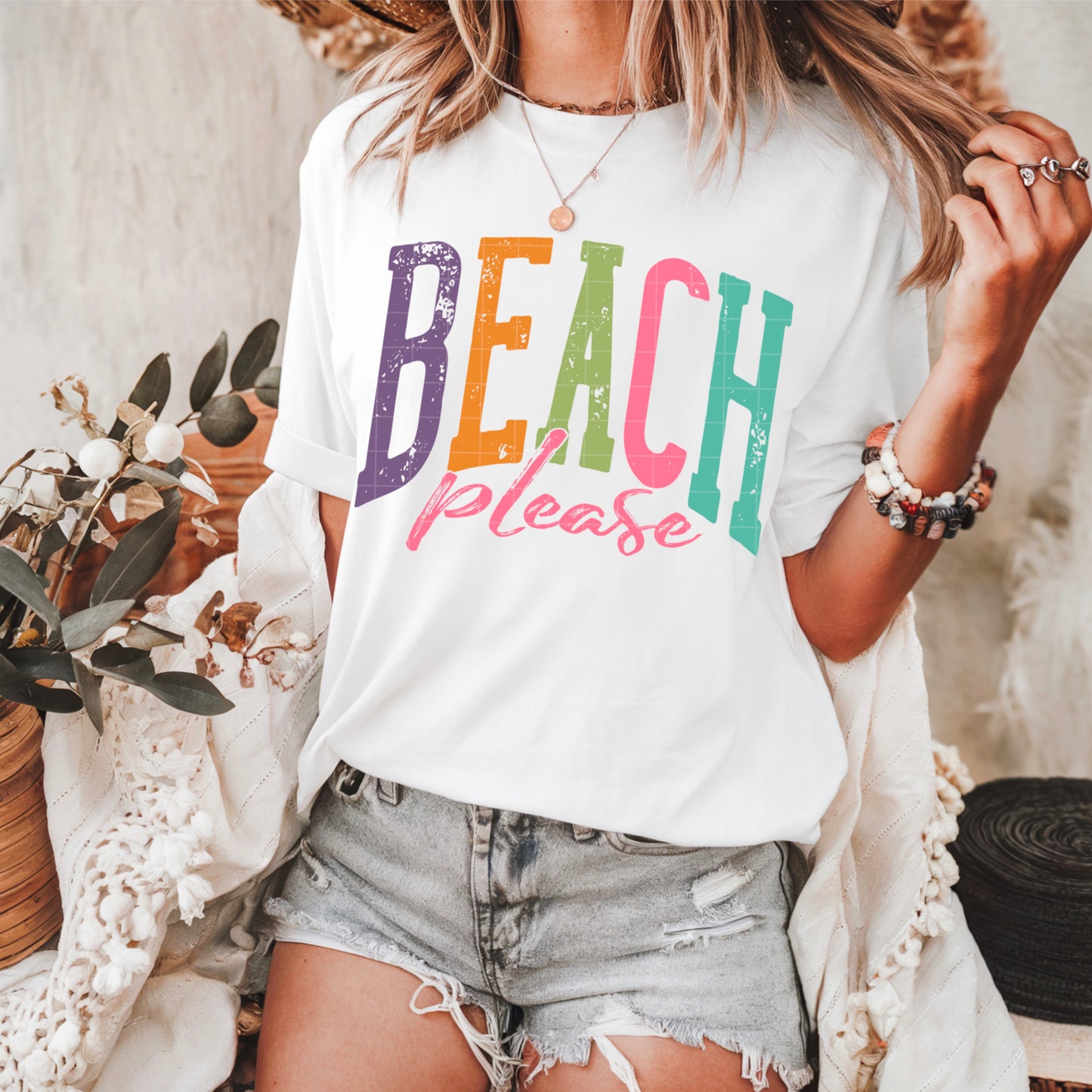 Beach Please Summer DTF Transfer Sublimation Transfer