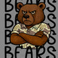 Bears Camo Stacked Sports Mascot Ready to Press Transfer DTF Transfer Sublimation Transfer