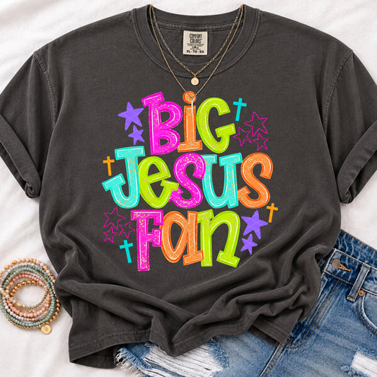 Big Jesus Fan Faith Religious Ready to Press DTF Transfers Sublimation Transfers
