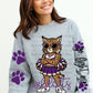 Wildcats Purple Cheerleader Go Fight Win T-Shirt Sweatshirt