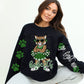 Bobcats Green Cheerleader Go Fight Win T-Shirt Sweatshirt