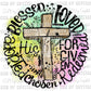 Cross Blessing Christian Print Ready to Press Transfer