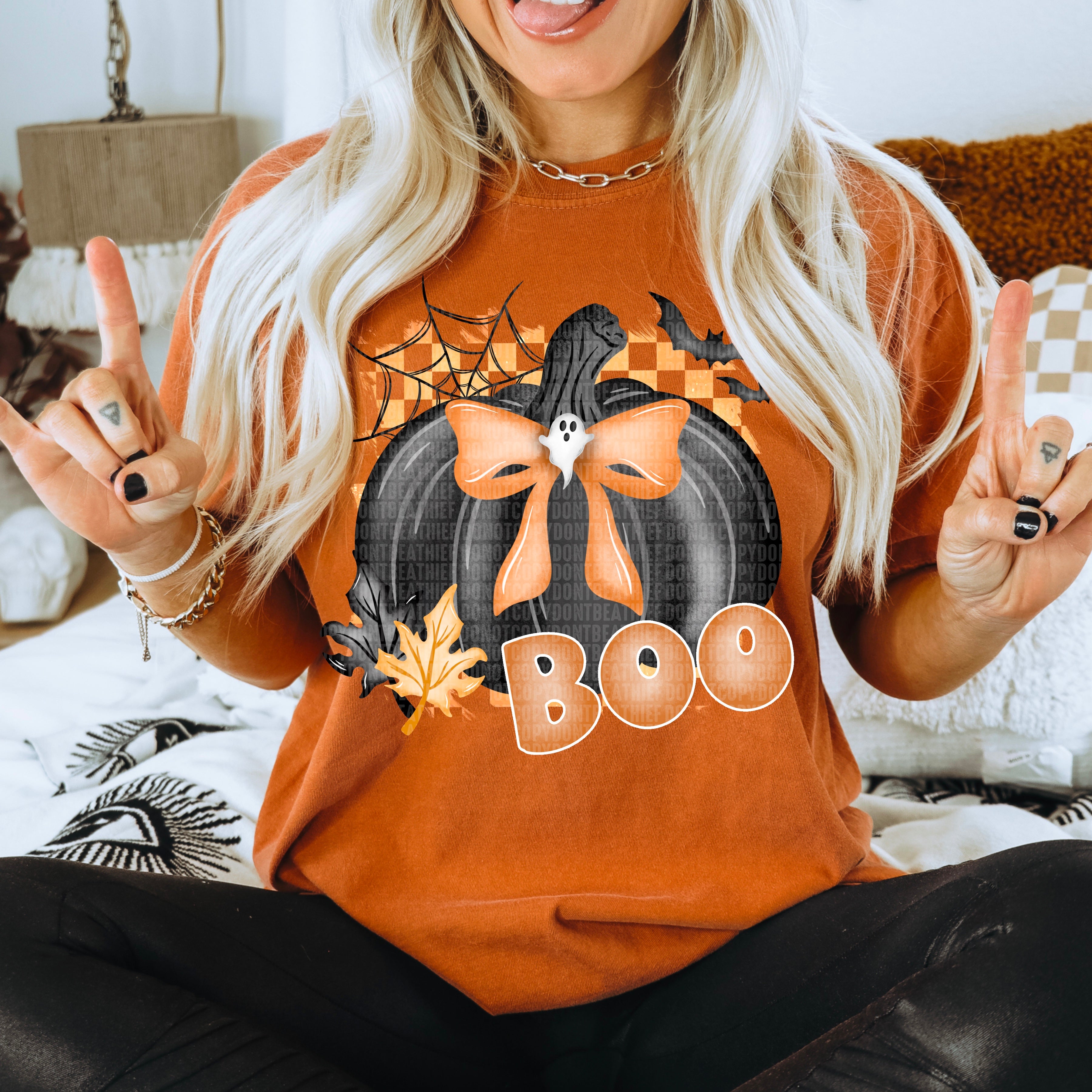 Halloween BOO Black Pumpkin Ready to Press Transfer – CCMbyCrystal