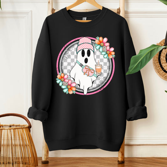 Boo Fabulous Ghost Halloween Ready to Press Transfer DTF Transfer Sublimation Transfer