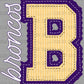 Broncos Faux Embroidery Stripes Sports Mascot Ready to Press Transfer DTF Transfer Sublimation Transfer