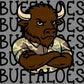 Buffaloes Camo Stacked Sports Mascot Ready to Press Transfer DTF Transfer Sublimation Transfer