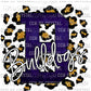 Bulldogs Dark Blue Gold Leopard Ready To Press Transfer