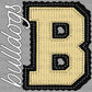 Bulldogs Faux Embroidery Stripes Sports Mascot Ready to Press Transfer DTF Transfer Sublimation Transfer
