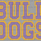 Bulldogs Faux Embroidery Stripes Sports Mascot Ready to Press Transfer DTF Transfer Sublimation Transfer