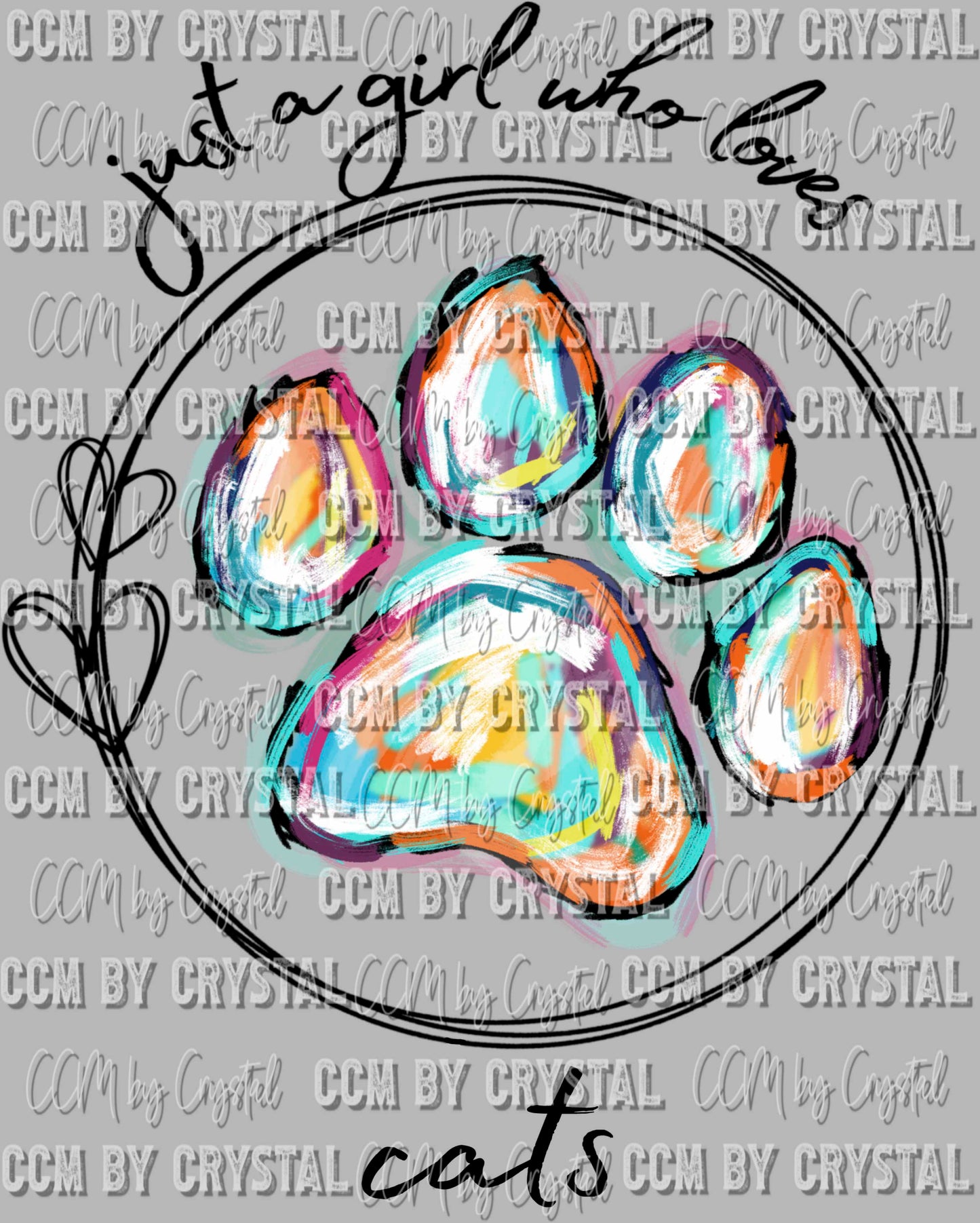 Just a Girl who Loves Cats Ready to Press Transfer DTF Transfer Sublimation Transfer
