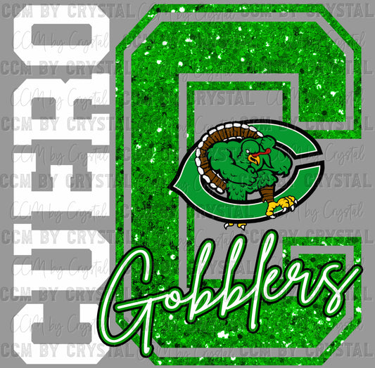 Cuero Gobblers Ready to Press Instant Peel DTF Transfers