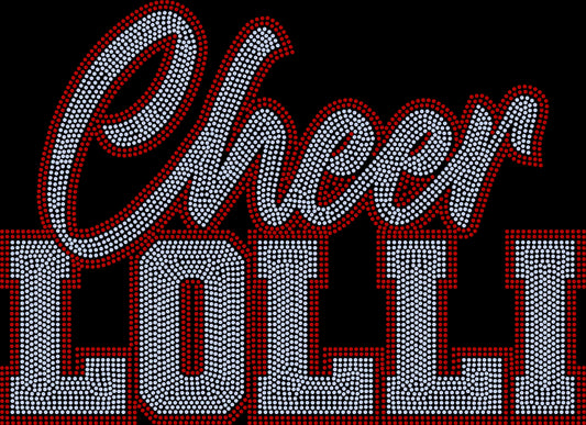 Cheer Lolli 11" Wide 2- Color Spangle Transfer