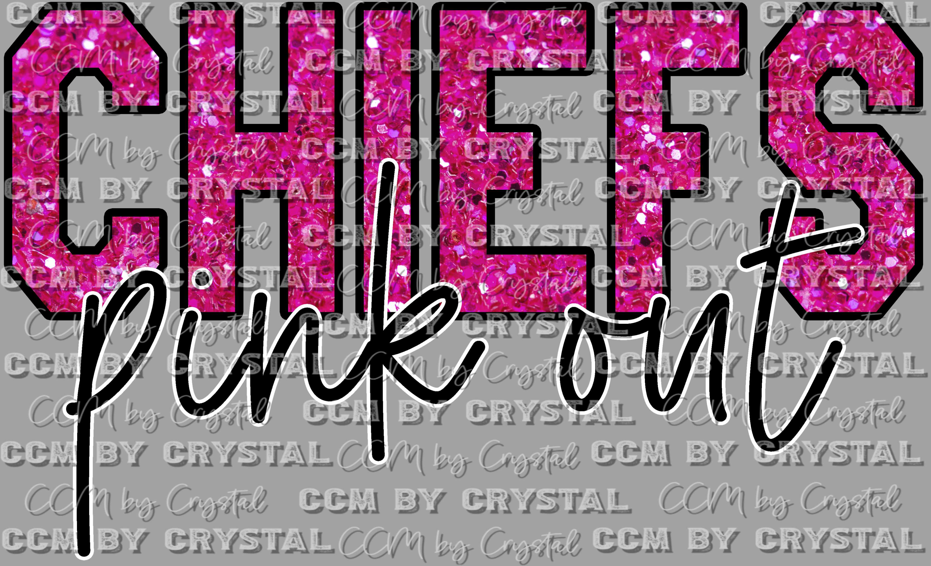 Pink Out Chiefs Ready to Press Transfer DTF Transfer Sublimation Trans ...