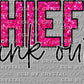 Pink Out Chiefs Ready to Press Transfer DTF Transfer Sublimation Transfer