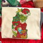 Christmas Green Guy Faux Fake Yarn Ready to Press Transfer Instant Peel DTF Transfer Sublimation Transfer