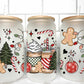 Coffee Christmas UV Transfer 16oz Libby Glass Can Wrap Ready to Apply