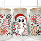 Christmas Ghost UV Transfer 16oz Libby Glass Can Wrap Ready to Apply