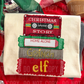 Christmas Movies Faux Fake Yarn Fake Sequins Ready to Press Transfer Instant Peel DTF Transfer Sublimation Transfer