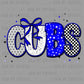 Cubs Blue Mascot Ready to Press Transfer DTF Transfer Sublimation Transfer
