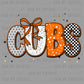 Cubs Orange Mascot Ready to Press Transfer DTF Transfer Sublimation Transfer