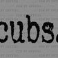 Cubs Mascot Ready to Press Transfer DTF Transfer Sublimation Transfer