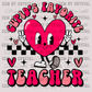 Cupid's Favorite Teacher Valentine's Day Ready to Press Transfer