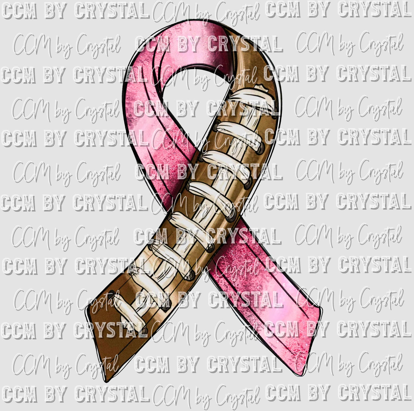 Cancer Ribbon Pink Football Ready to Press Transfer