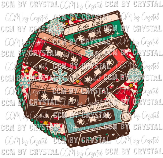 Christmas Cassette Tapes Ready to Press Transfer