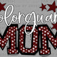 Color Guard Mom Stars Maroon Sports Mascot Ready to Press Transfer DTF Transfer Sublimation Transfer