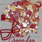 Game Day Football Helmet Floral Gold Maroon White Bow Flowers Sports Ready to Press Transfer DTF Transfer Sublimation Transfer
