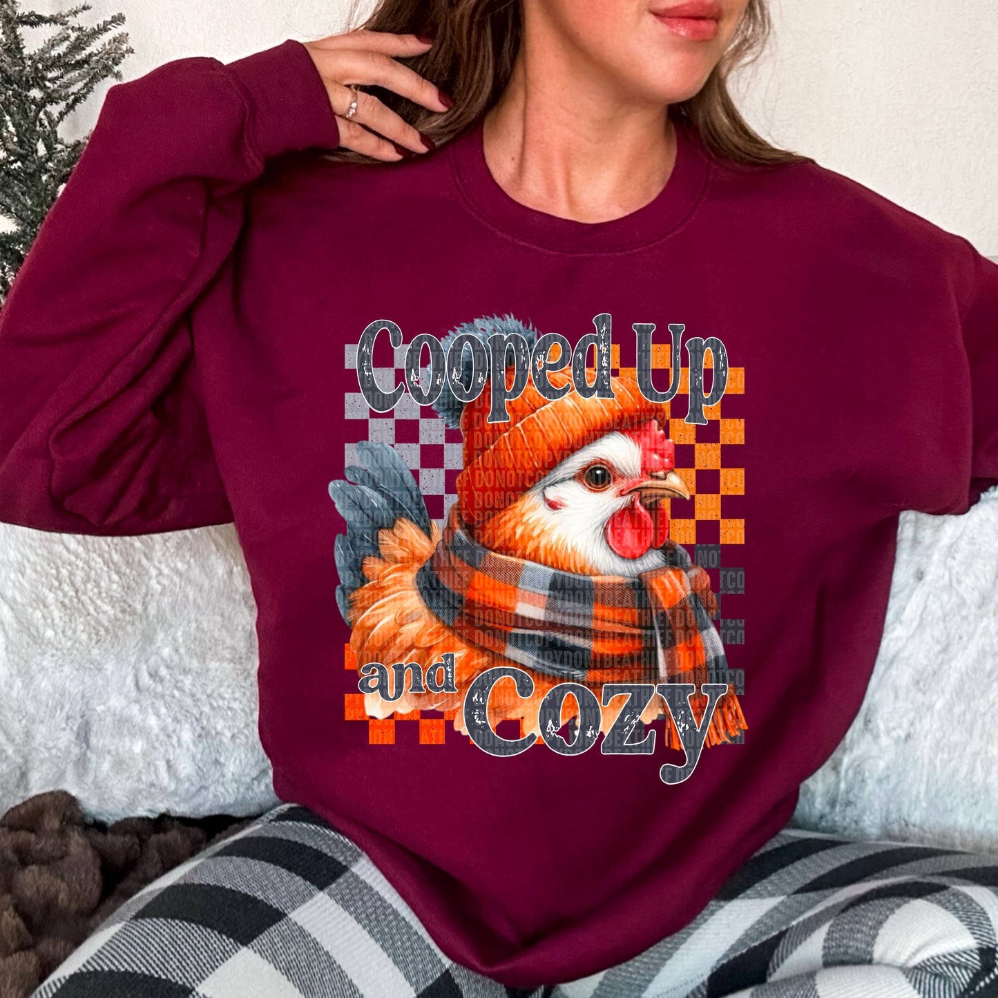 Chicken Cooped Up and Cozy Ready to Press Transfer