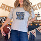 Cougars Faux Embroidery Stripes Blue Sports Mascot Ready to Press Transfer DTF Transfer Sublimation Transfer